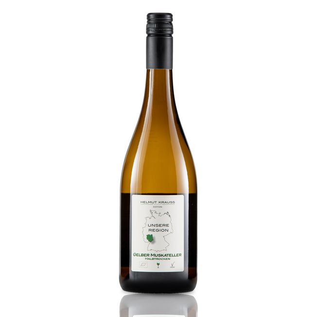 GELBER MUSKATELLER QUALITÄTSWEIN BIO - HALBTROCKEN - 0,75L